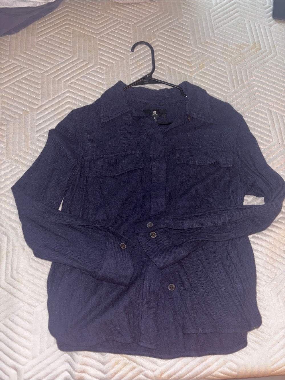 Banana Republic Dark Navy Button-Front Shirt